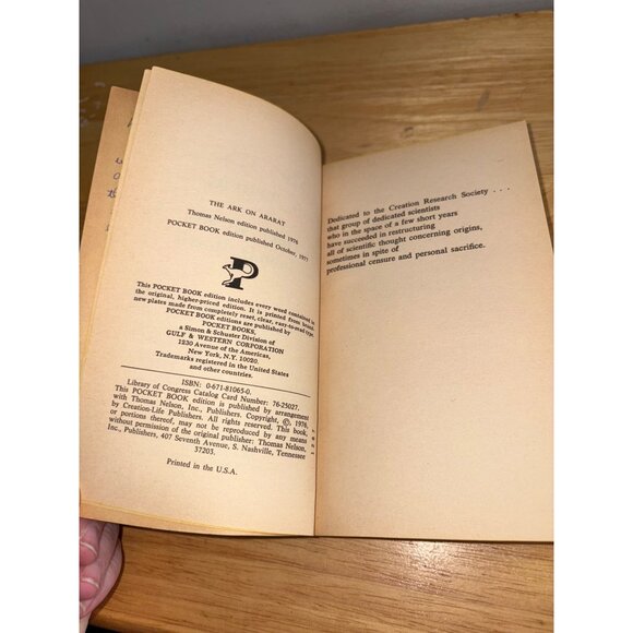 The Ark On Ararat By Tim F. LaHaye & John D. Morris 1980 Paperback Illustrated - Picture 9 of 11